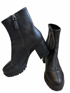 AEROSOLES EMILY ANKLE BOOTS Womens Bootie BLACK Size 7